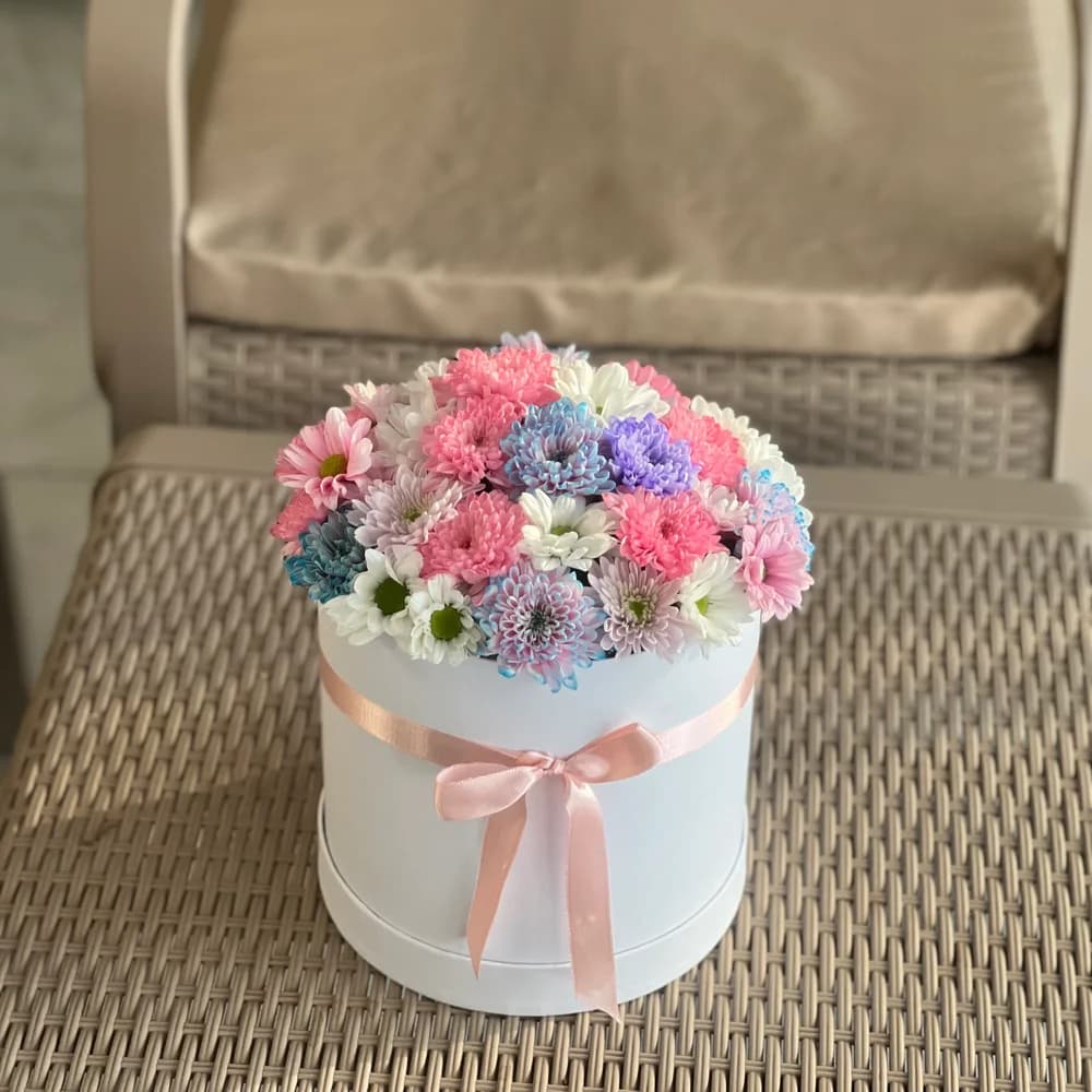 Kutuda Renkli İthal Çiçekler